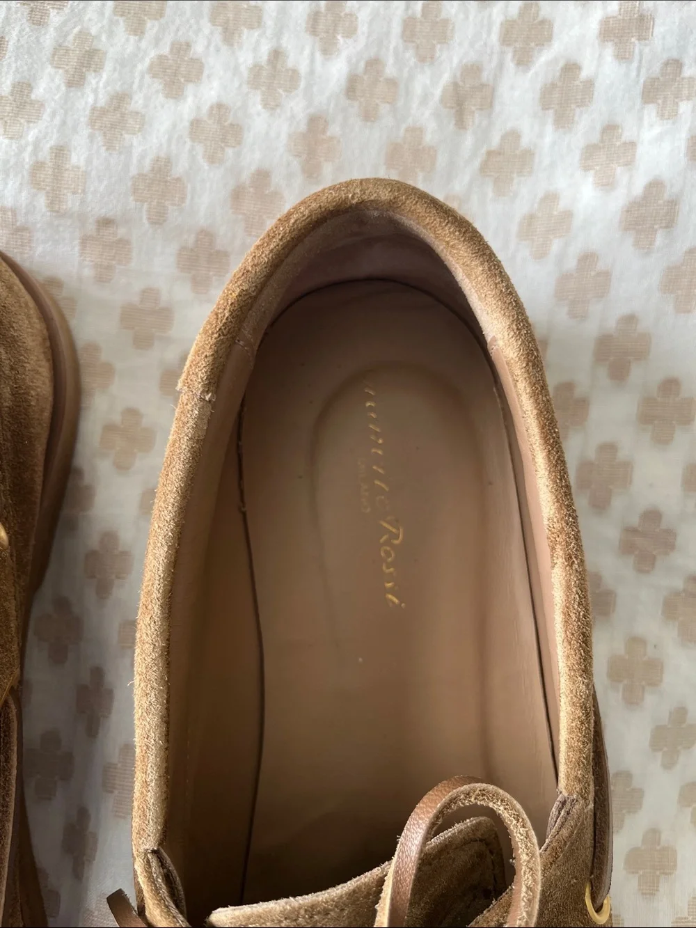 Gianvito Rossi Vandée suede boat shoes loafers - Beige 38
